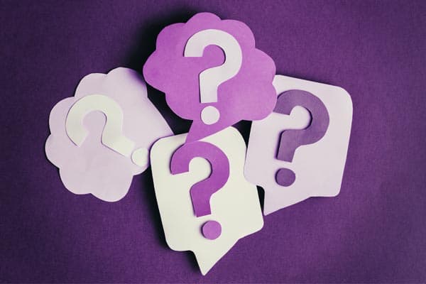 question marks and comments