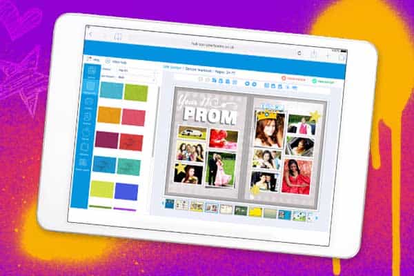 How To Make a Yearbook 2 yearbook hub on a tablet device