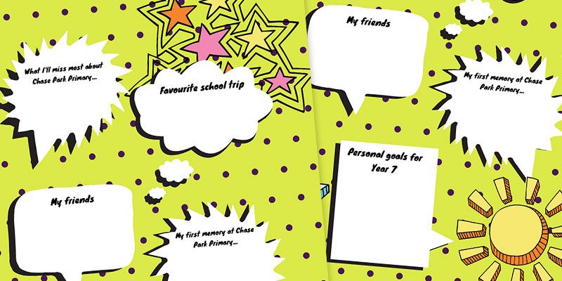 write your answer yearbook page