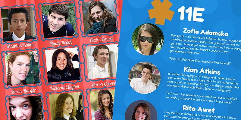 Yearbook Design Idea Playful Patterns