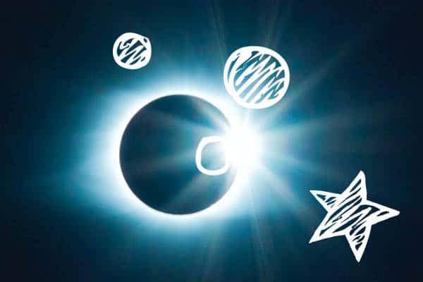 planets in the solar eclipse