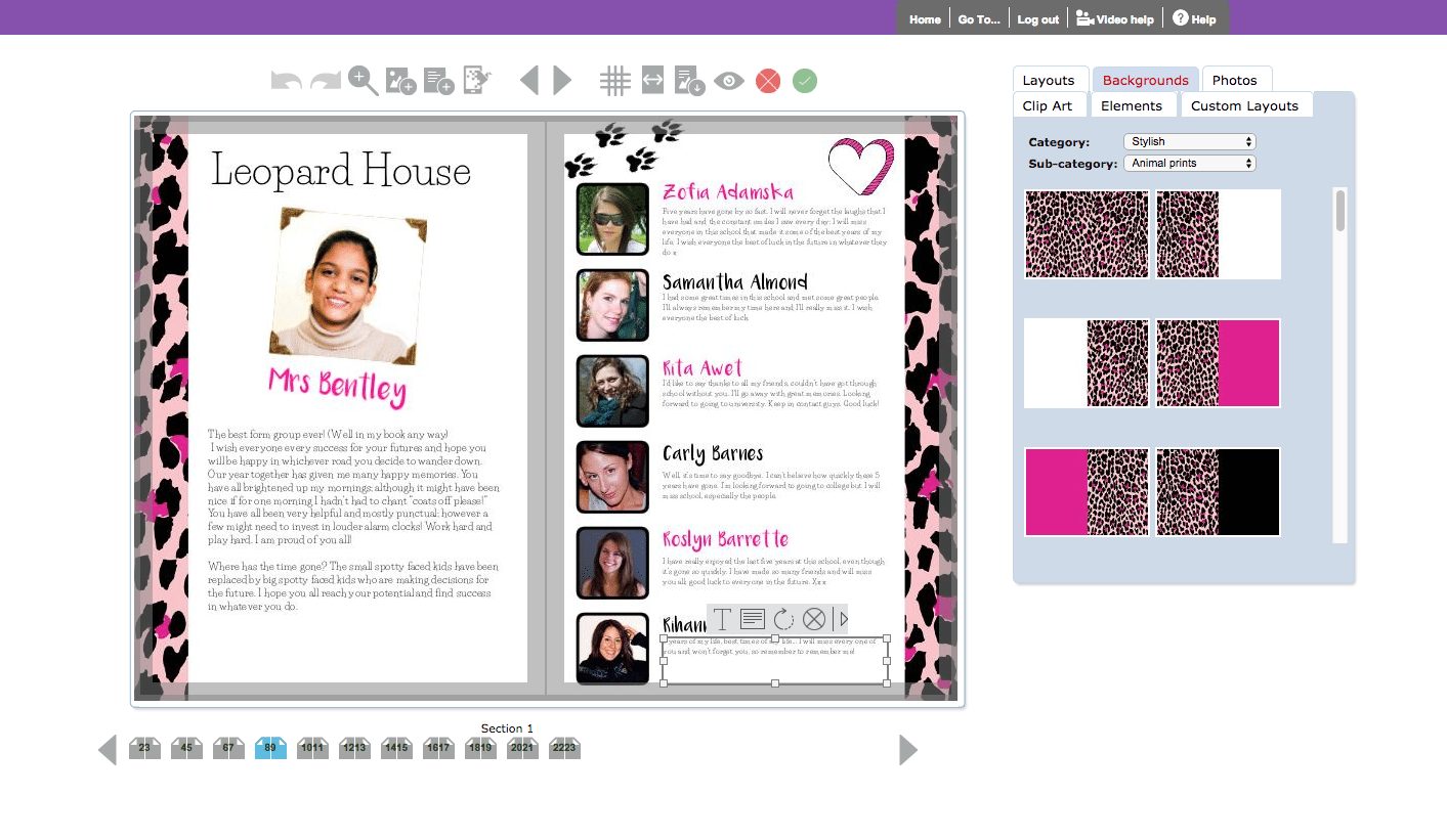 Animal Print Yearbook Theme Idea