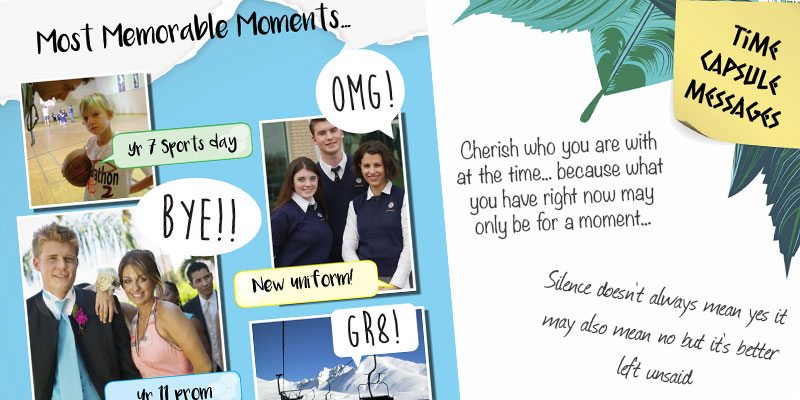 Yearbook Page Idea-Time Capsule