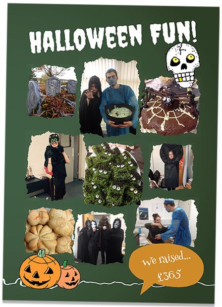 Halloween fun yearbook page