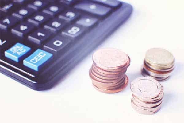 yearbook budget coins and calculator
