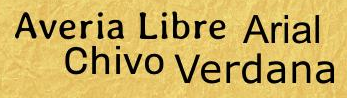 Choosing Yearbook Fonts and How to Avoid Font Abuse 3 Averia Libre, Arial, Chivo, Verdana Yearbook Fonts