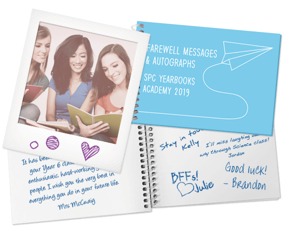 Capture signatures and well-wishes from other leavers and colleagues