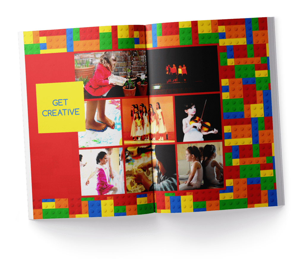 School Yearbook Patterns Background