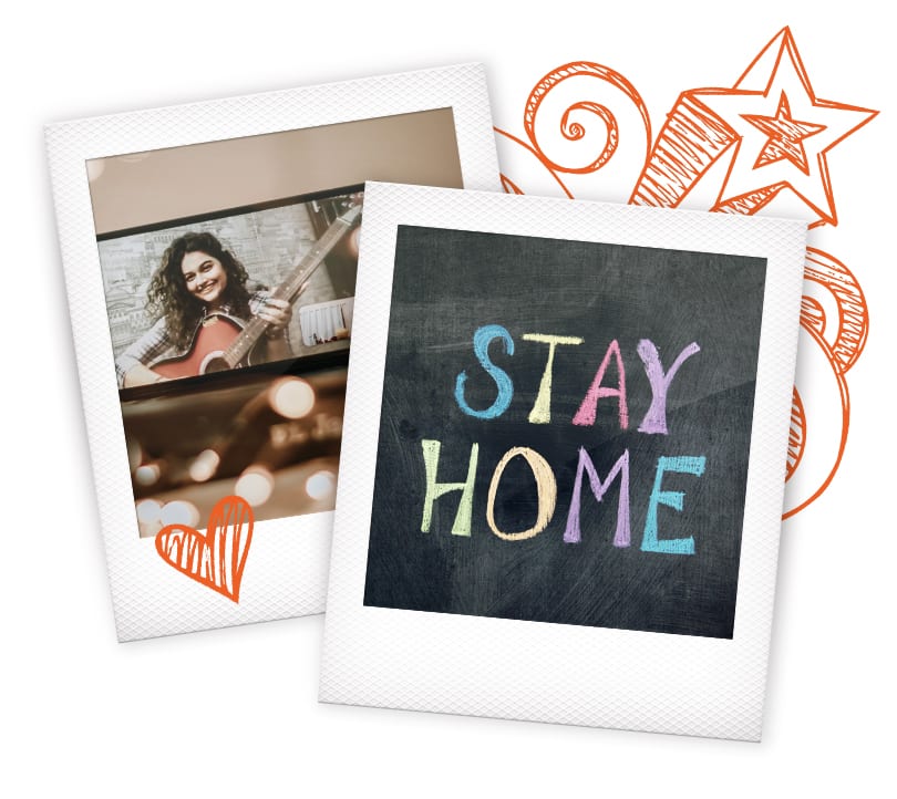 Positive Lockdown Memories For Your Yearbook 1 Stay Home Polaroids