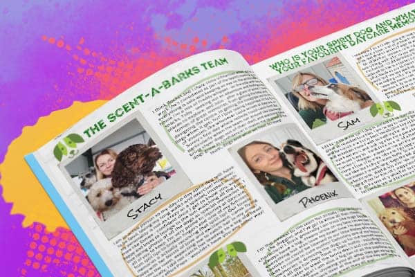 dog yearbook spread