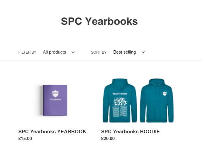 Collect Yearbook Payments with Your Own Online Store 1 online store 2