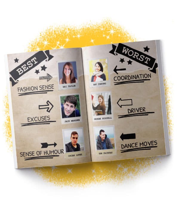 Yearbook Inspiration: How to Design a Show-Stopping Awards Page 1 scrapbook yearbook design page
