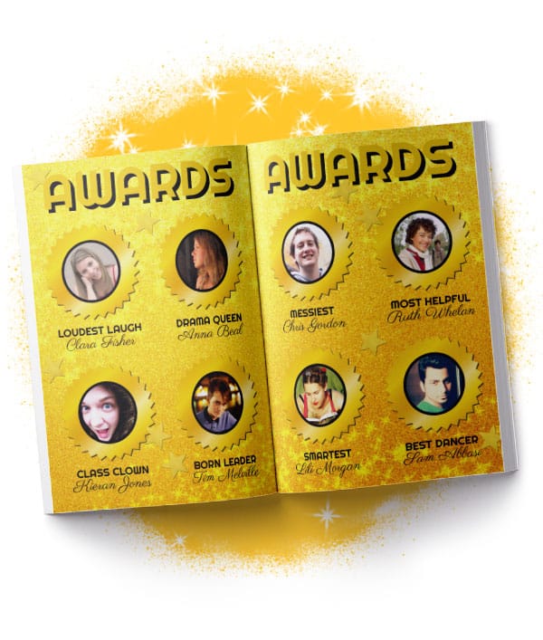 Yearbook Inspiration: How to Design a Show-Stopping Awards Page 2 glamorous awards page design