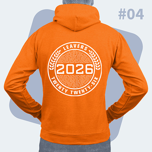 Example of hoodie back design