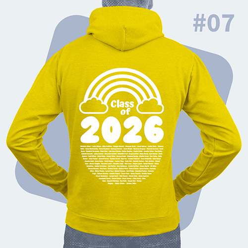 Example of hoodie back design