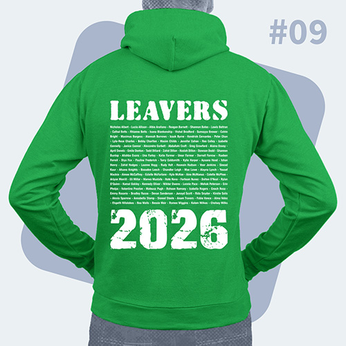 Example of hoodie back design