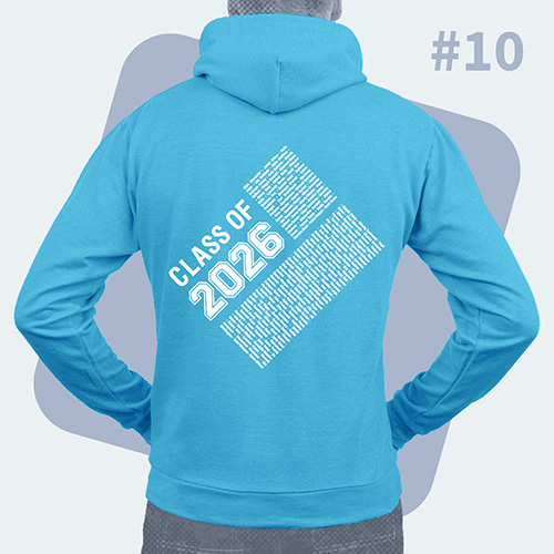 Example of hoodie back design