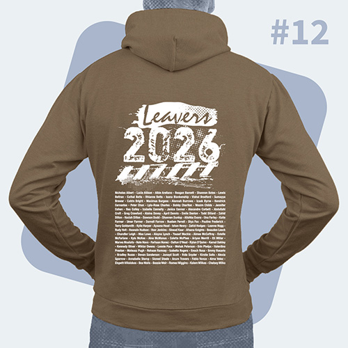 Example of hoodie back design