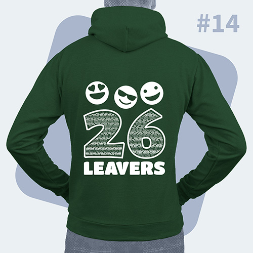 Example of hoodie back design