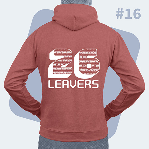 Example of hoodie back design