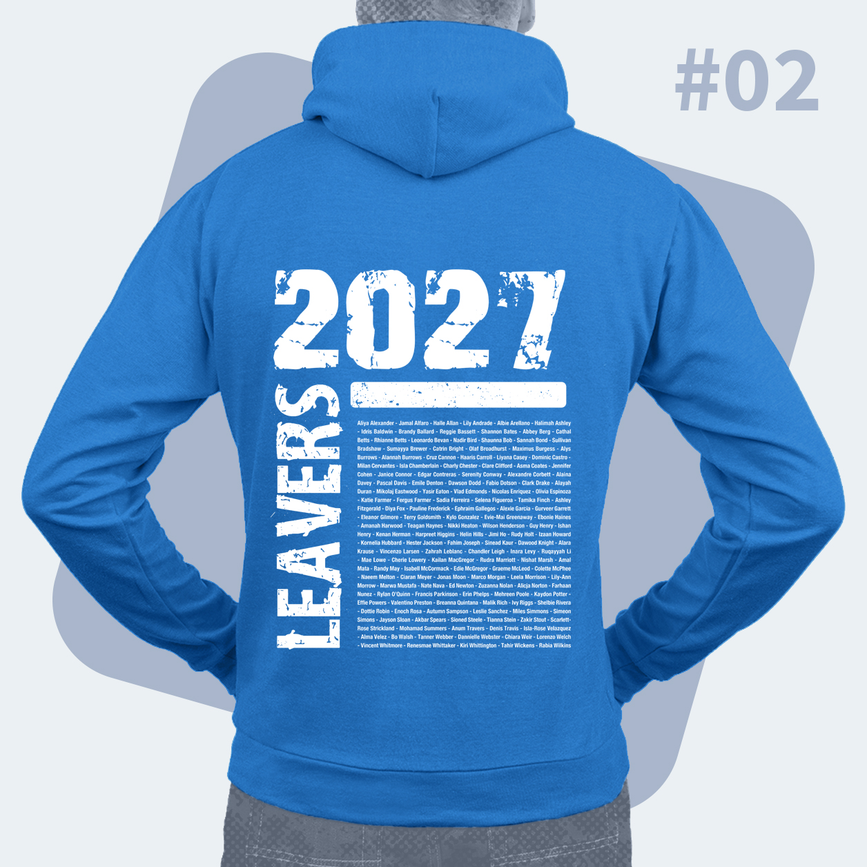 Example of hoodie back design