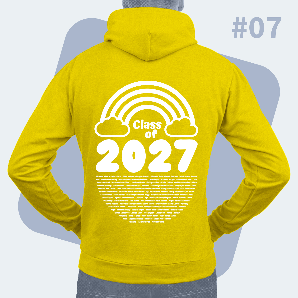 Example of hoodie back design