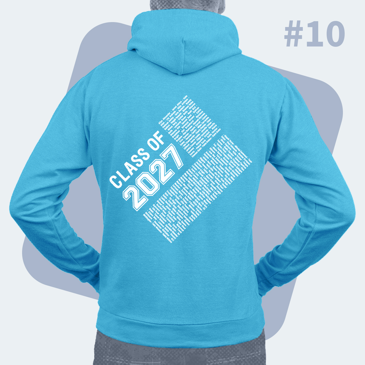 Example of hoodie back design
