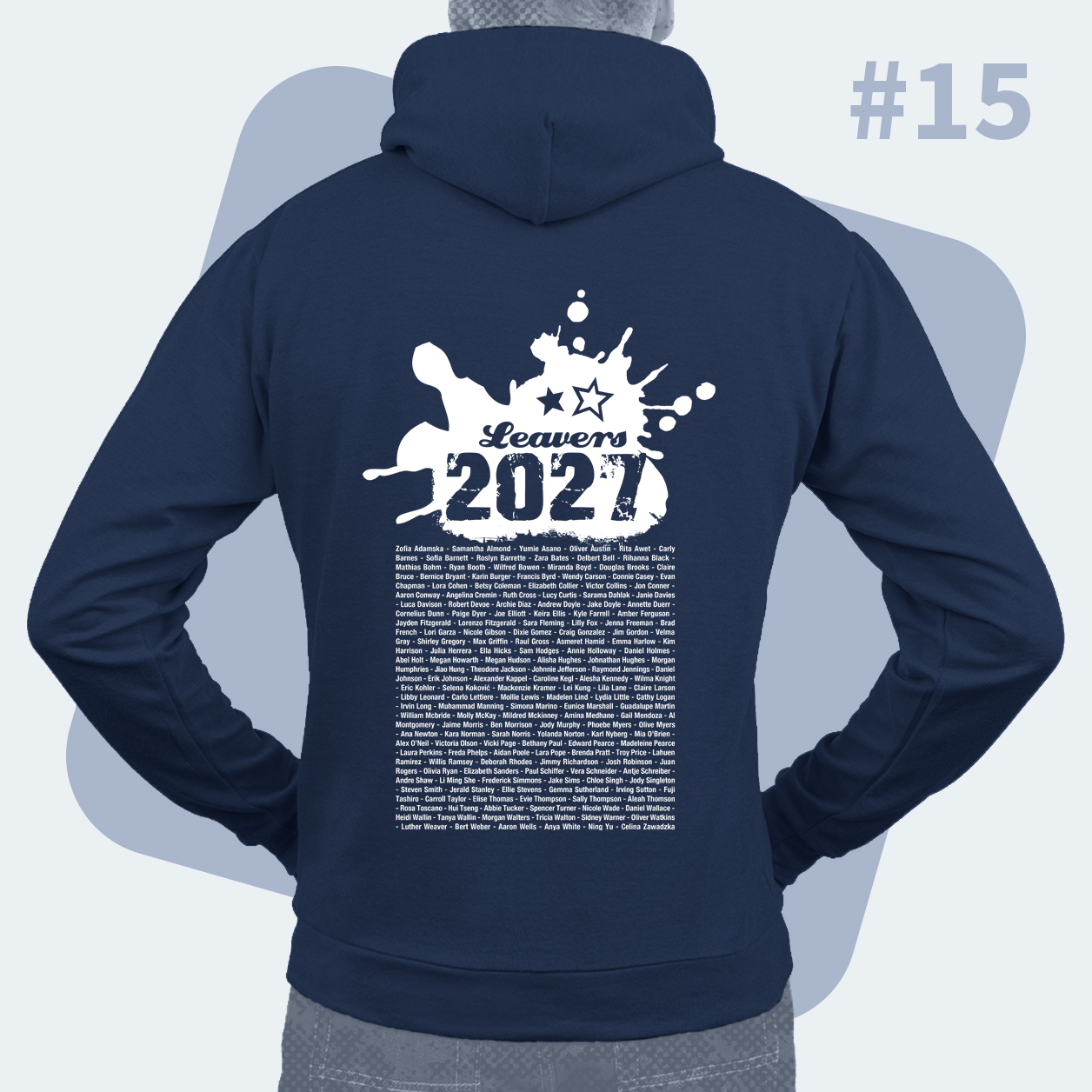 Example of hoodie back design